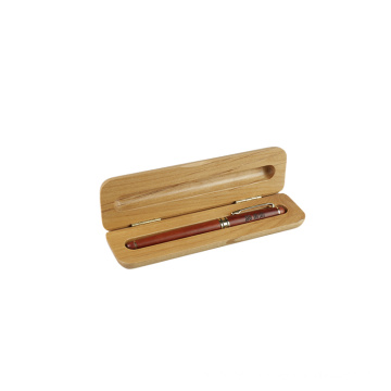 DS Hot Sale Customized Wood Pen Boxes Single Groove Pen Holder Gift Pen Case Box